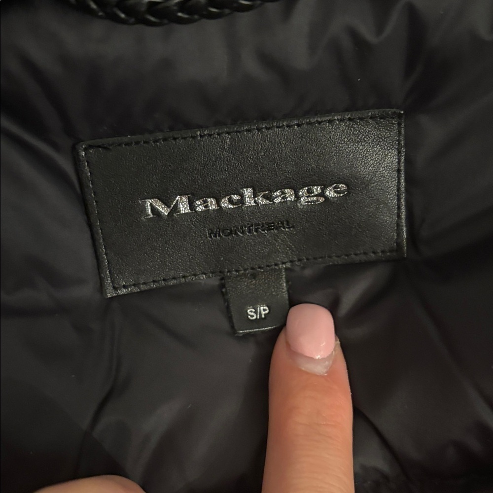 ◼️Mackage Enia Doen Winter Coat/Jacket Dark Green size Small (like New) - Picture 9 of 11